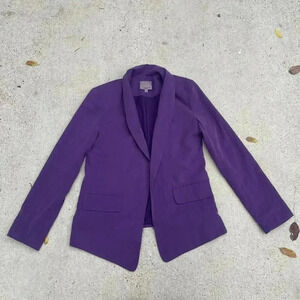 Aryn‎ K Womens Medium Purple Career Wear Formal Blazer Winter Coat